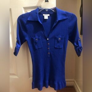 Cache blue sweater Women top size XS